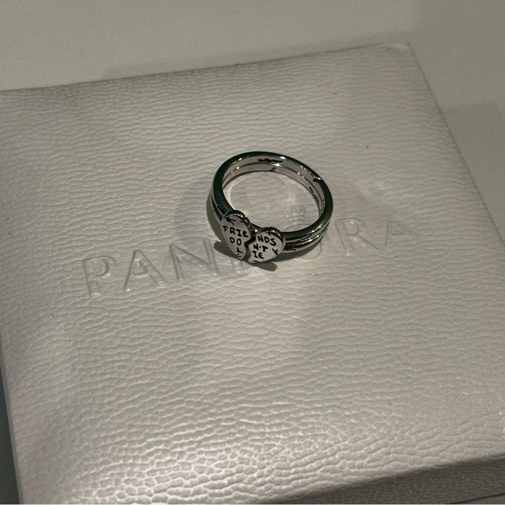 Pandora Ring 2 pieces no Box size 56 - Picture 8 of 10
